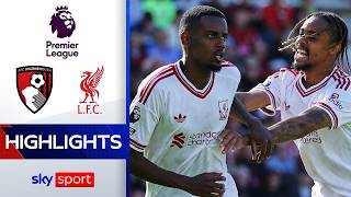 Isak langsam in Bestform! | AFC Bournemouth - FC Liverpool | Kurze Highlights - Premier League