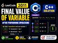 LeetCode #2011 - Final Value of Variable After Performing Operations | C++ Solution