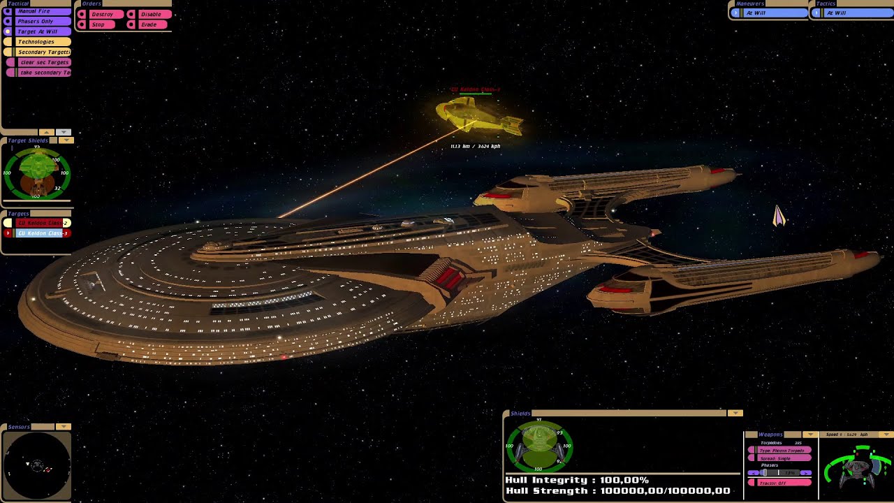 Excalibur Class Refit vs Cardassian Warships | KM | Star Trek Bridge Commander