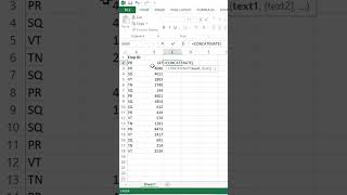 How to merge 2 values or text in excel | Merge text in one column using concatenate function.