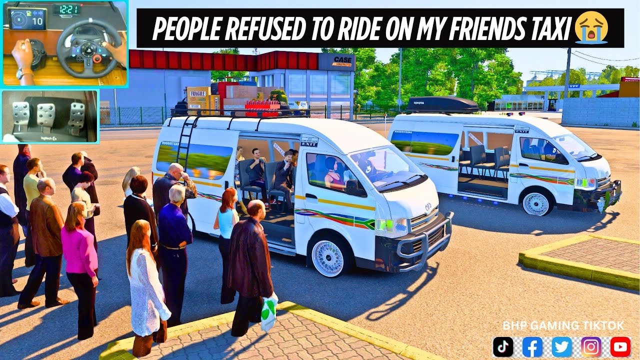 Toyota Hiace Convoy Drama | Passengers Refuse Friend’s Taxi & Choose Mine | ETS 2 (G29 Gameplay)