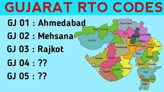 Gujarat RTO Codes for Vehicles Registration || Vehicles Registration number in Gujarat | The Honest