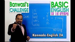 The second step in 12 steps to english is base of 5 forms, which using
/ am are was were with a verb ing (gerund) format. for more videos ...