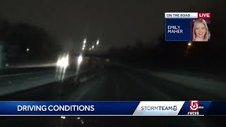 Slushy, sloppy commute during storm south of city