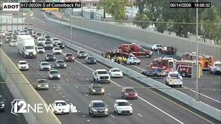 Crash on I-17 leaves southbound lanes closed