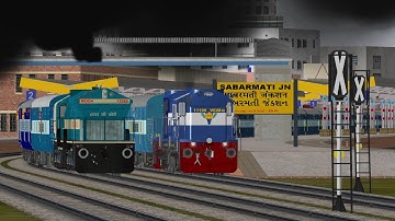 12480 SURYANAGRI EXPRESS ARRIVAL AT AHEMDABAD JN. || indian railway in MSTS OPEN RAIL ||