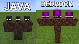 what if you create a JAVA vs BEDROCK wither boss in MINECRAFT