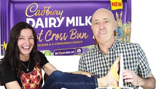 Hot Cross Bun Dairy Milk Chocolate British Taste Test and gifts