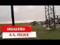 DISASTRO A SAN FELICE - Aviosuperfice distrutta