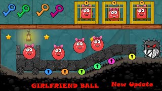 New ball ! red ball 4 'into the caves' girlfriend ball kills boss (new update)