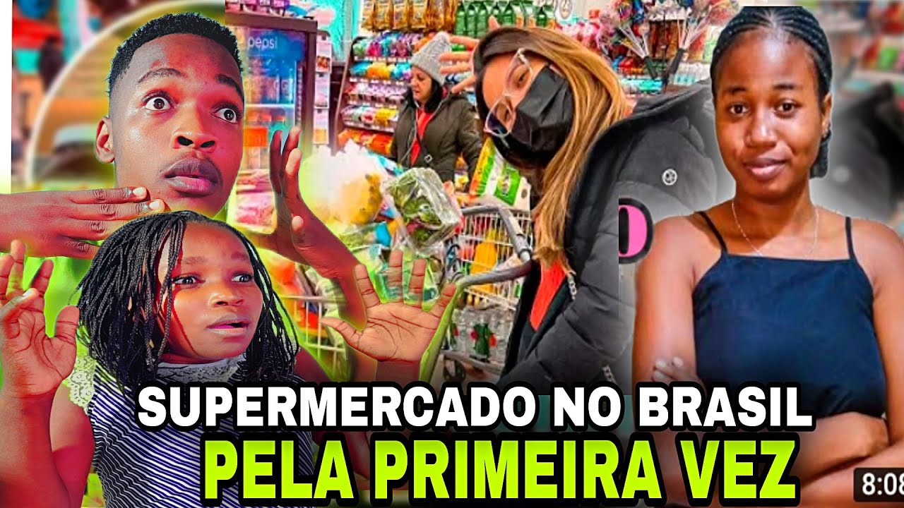 LUANA ACHOU BARATO O SUPERMERCADO BRASILEIRO PELA PRIMEIRA VEZ COM O NAMORADO, FICOU CHOCA José Lino