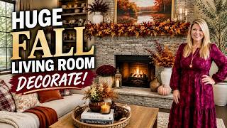 🍂EXTREME FALL LIVING ROOM TRANSFORMATION 2026 🤍Cozy & Elegant Fall Decorating Ideas