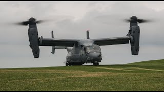 USAF V-22 OSPREY CAME TO SAY HELLO AND TOOK A BOW  4K