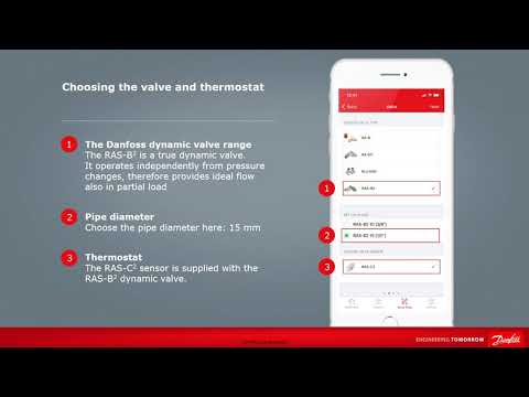 Balancing a radiator using the Danfoss Installer App