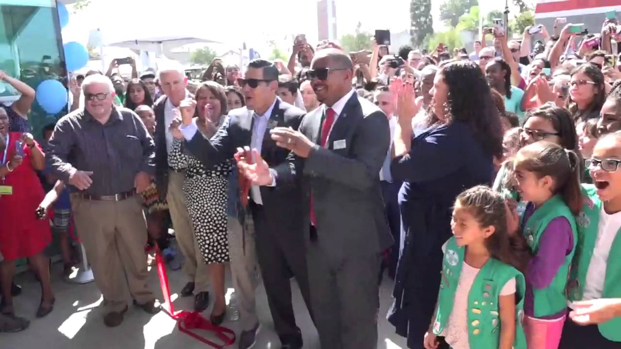 Michelle Obama Neighborhood Library grand opening in North Long Beach