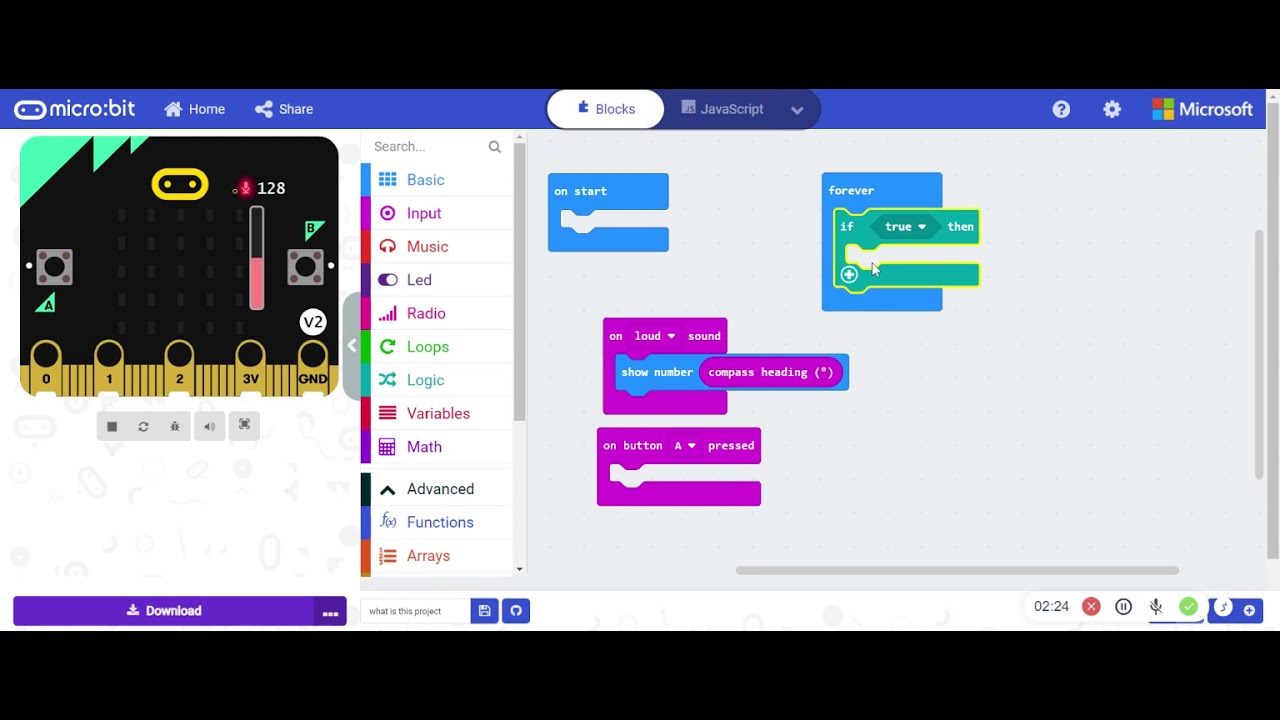 microbit super code - YouTube