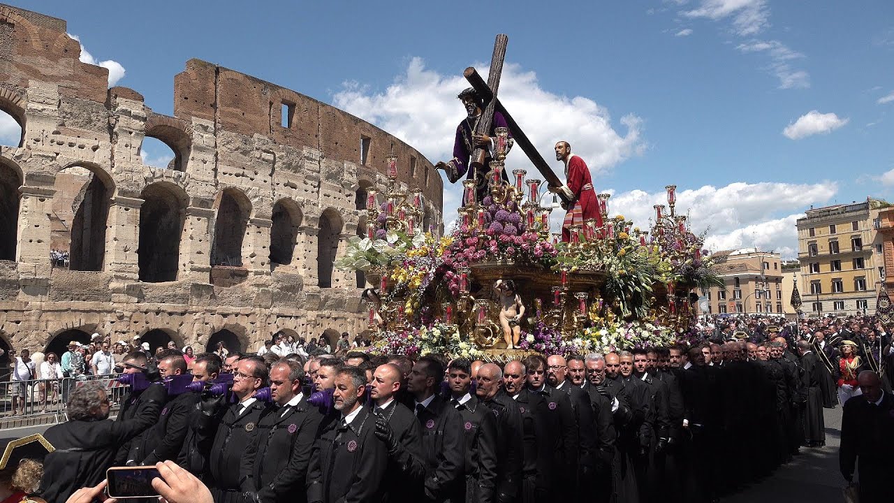DULCE NOMBRE DE JESUS NAZARENO DE LEON JUBILEO ROMA 2025 COLISEO DE ROMA ITALIA 4K