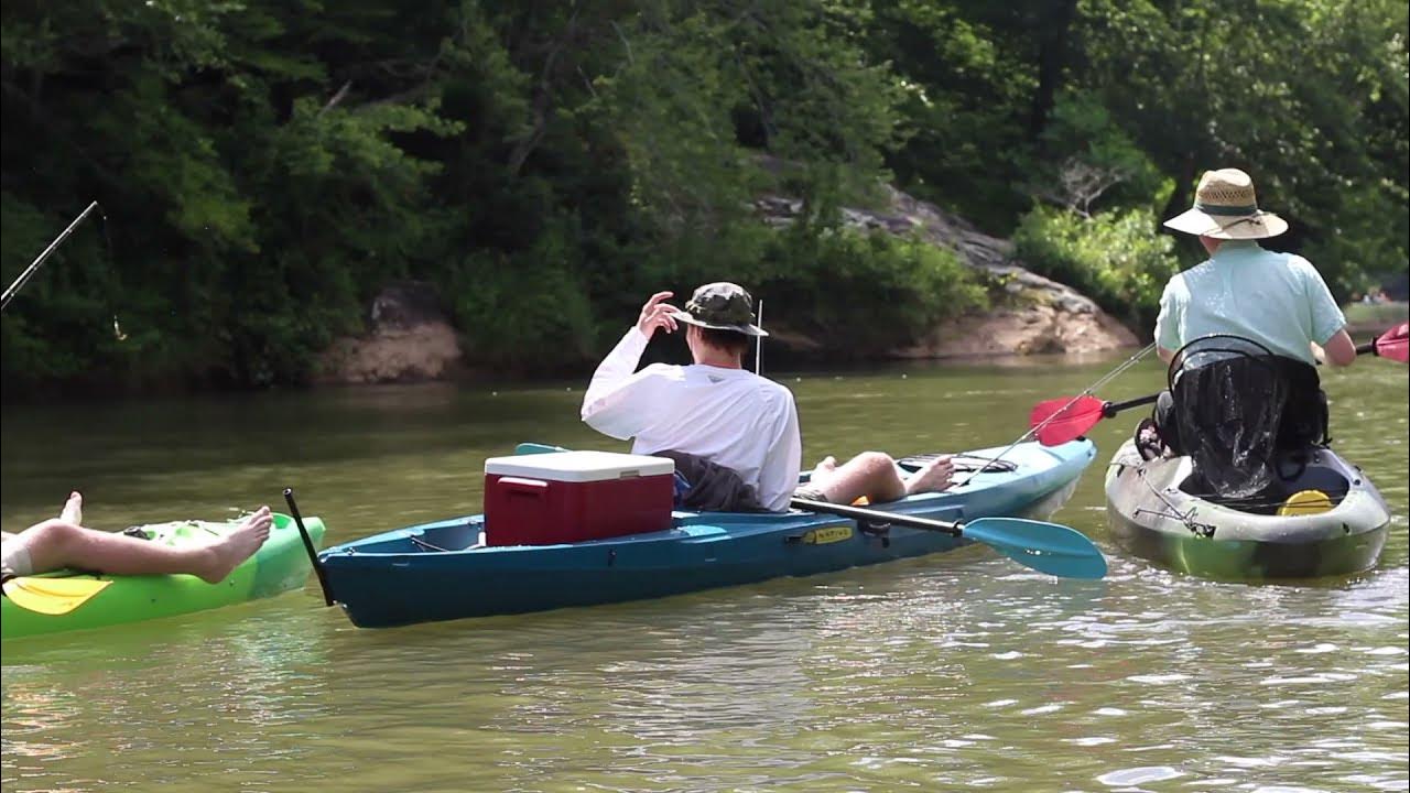 Catawba River Kayak / Trout Fishing in NC Vlog YouTube