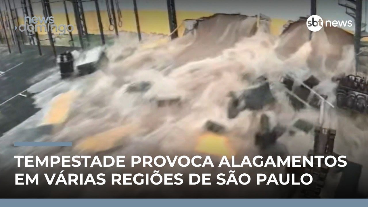 Tempestade provoca alagamentos em São Paulo; cidade está em estado de atenção | #NewsNoite