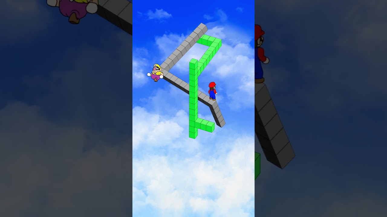 Mario win Wario on the spinning stage. #nintendo