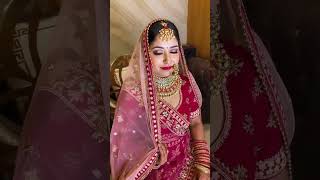 Here's beautiful bride given makeup by best makeover artist Silky Bali #shorts #makeup #bridal