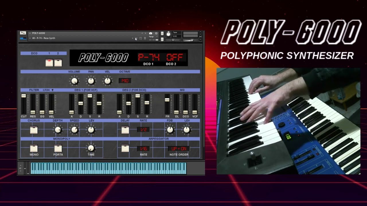 Sampletrip Poly-6000 VS Korg DW-6000 (Presets Comparison)