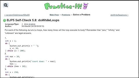Java Practice It || 5.8 doWhileLoops || do/ while, do while loop basics