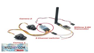 Ewrf Fpv Dual Camera System 1000Tvl Cmos Mini Two Cameras 5.8Ghz