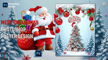 Christmas Poster Design in Photoshop | Merry Christmas Editing Tutorial || Merry Christmas 2025