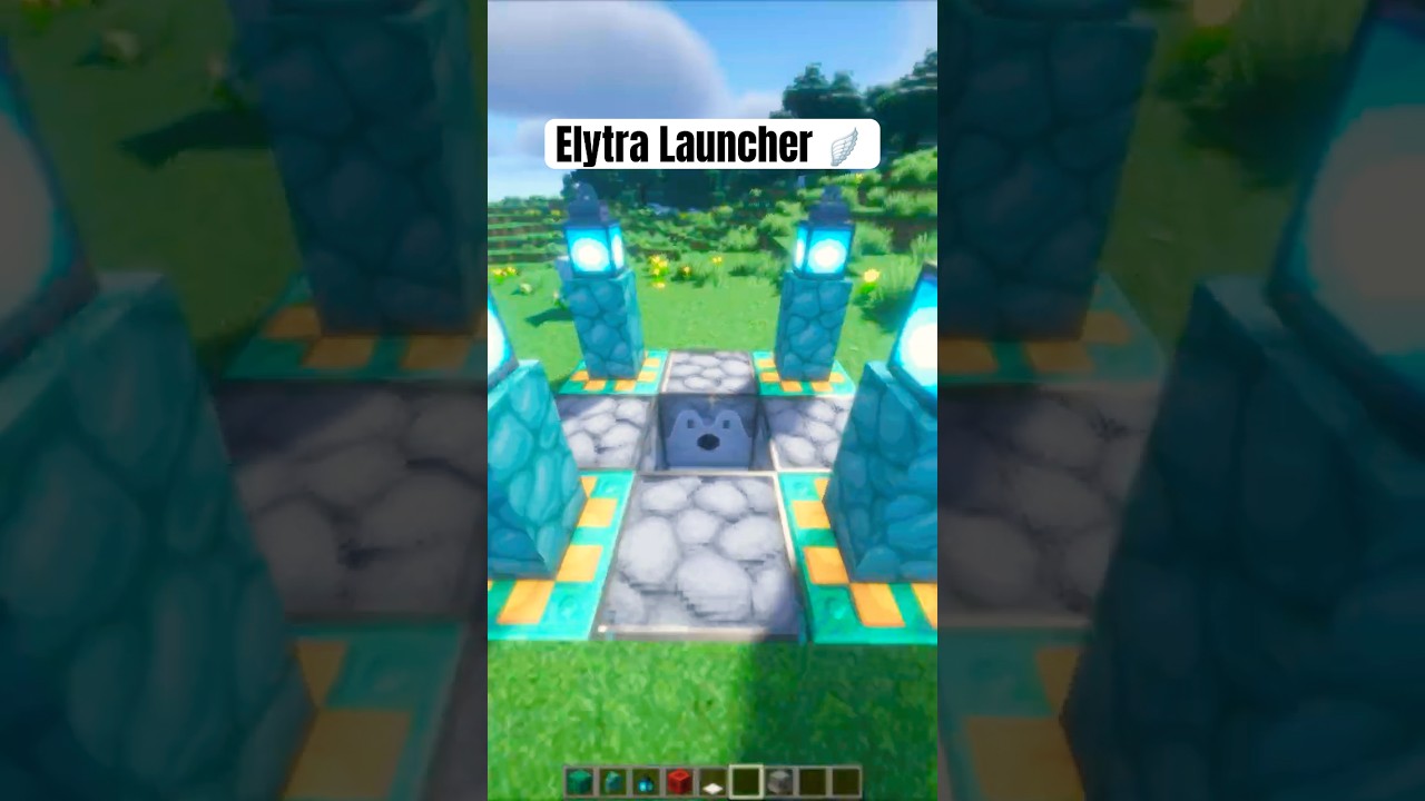 Minecraft Elytra Launcher Build!🪽