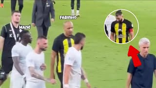 Fabinho Walks With Sadio Mané During Al Nassr vs Al Ittihad!