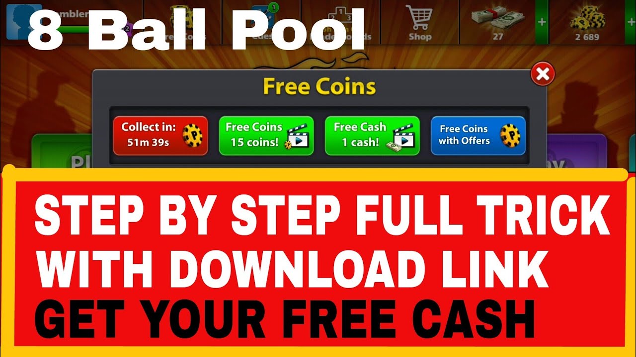 8 Ball Pool Step By Step Full Trick Get Your Free Cash With Download Link  || technical friend || - 