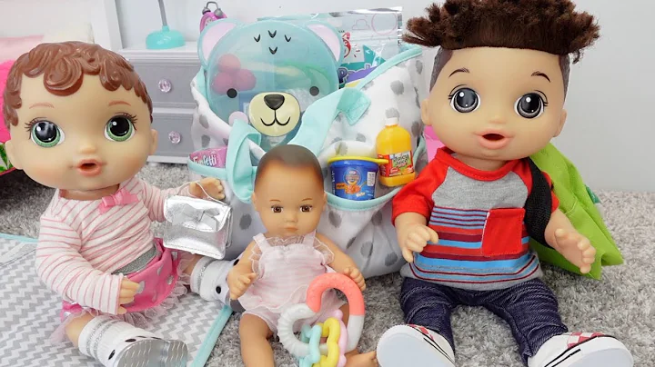 Packing Baby Alive Abby's Diaper bag for Grandmas ...