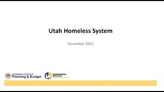 Utah Homeless System and the Jordan River, Presented by Wayne Niederhauser, on 12.07.2023