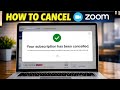 How to Cancel Zoom Membership(2026)