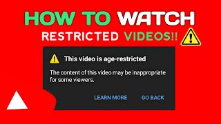 how to watch age restricted videos on youtube *2023 method*