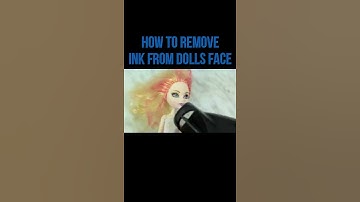 How to Remove Ink Stains from Dolls Face #shorts