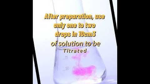 How Phenolphthalein Indicator prepared?