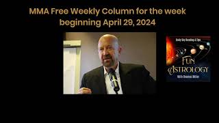 MMA Free Weekly Column For the Week Beginning April 29, 2024 ©