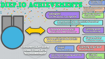 Diep.io - COMPLETING ALL THE ACHIEVEMENTS!! Unlocking All Diep.io Achievements [Diep.io]