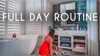 FULL DAY ROUTINE | Cleaning, Planning, Disney, & Decorating