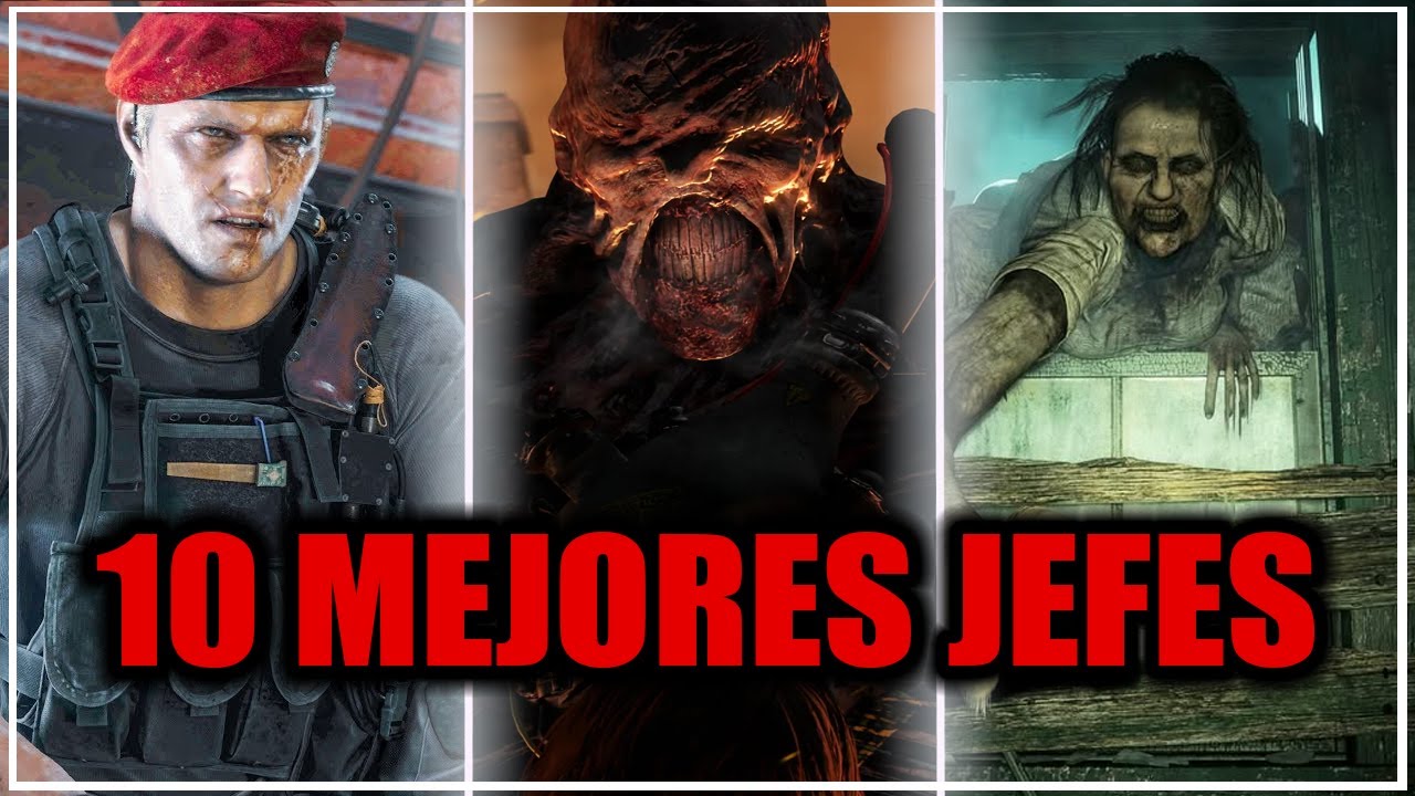 Los 10 MEJORES JEFES de RESIDENT EVIL - YouTube