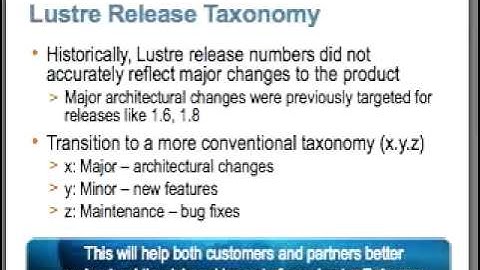 Lustre File System Roadmap