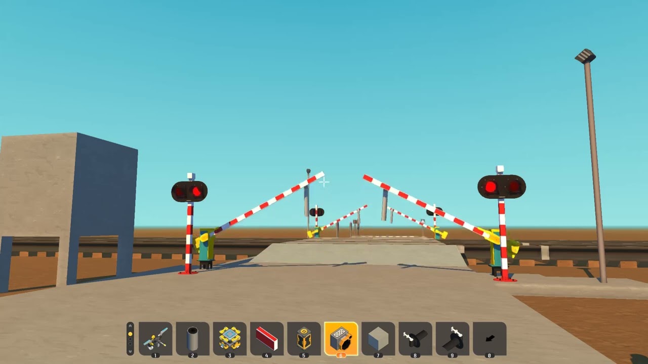 Przejazd kolejowy w Scrap Mechanic