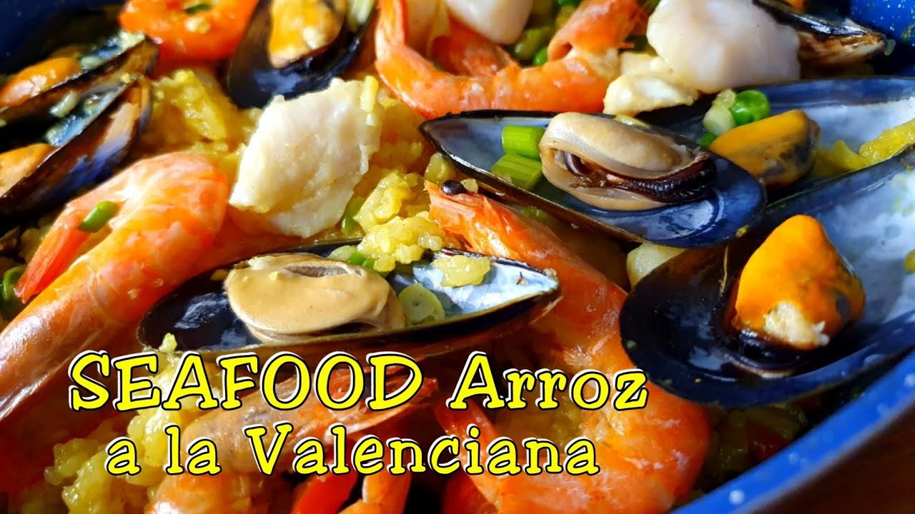 Filipino Style Paella Seafood Arroz a la Valenciana YouTube