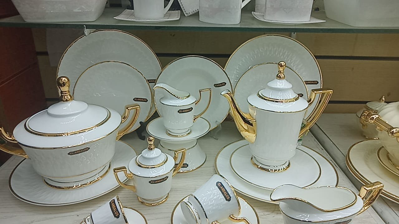 جولة في سوق الجملة للادوات المنزلية 💥واقوي عروض علي اطقم العشاء والصيني والكريستال توصيل مجانا💯💯