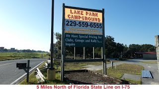 Lake Park Campground - South Georgia off of I-75