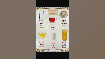 المشروبات باللغة الإنجليزية انجليزي انجلش English 