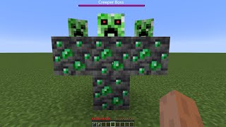 what if you create a CREEPER BOSS GOLEM in MINECRAFT (part 57)