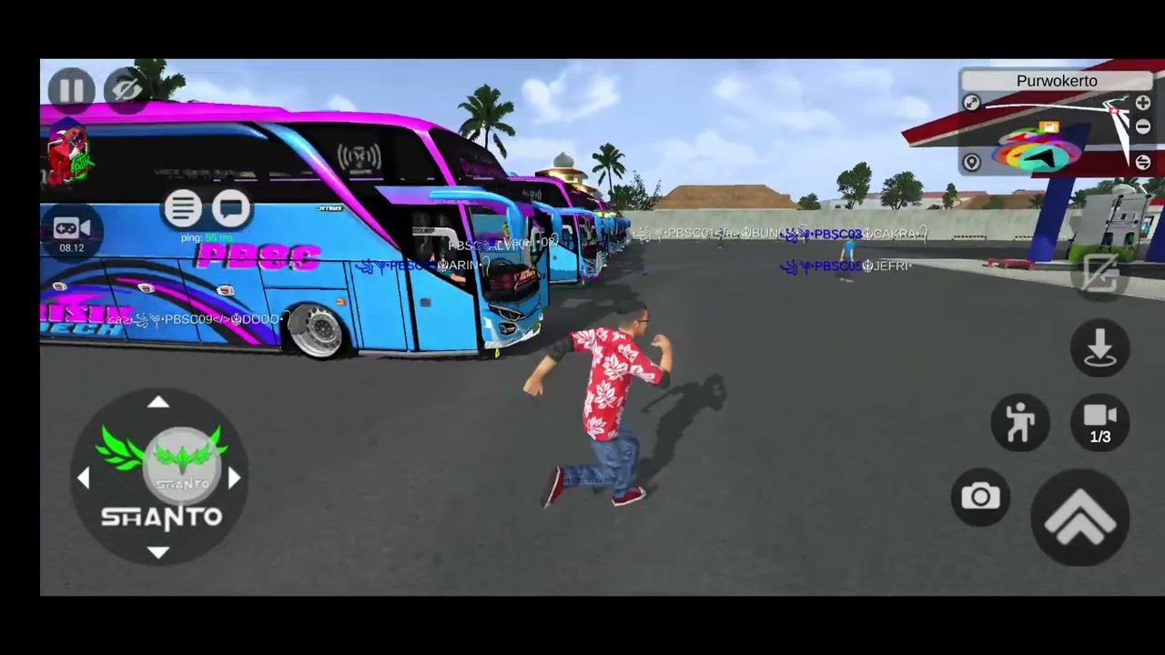 Rutinitas Mabar harian TEAM PBSC KERAHKAN PASUKAN 10 ARMADA DAN MERAYAKAN KICK - Live bussid 